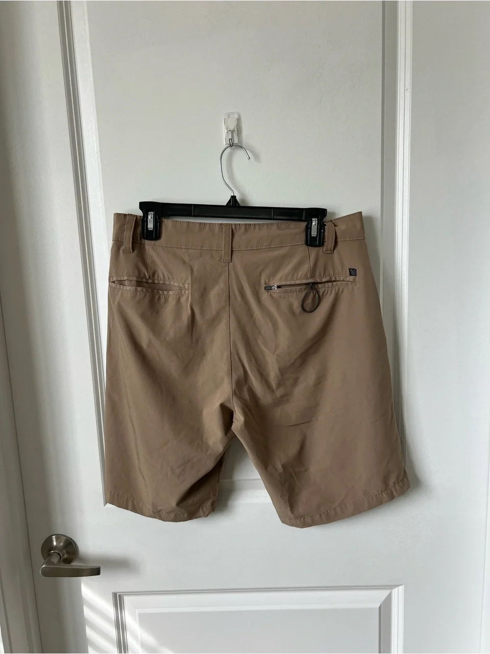 burnside Khaki Flat-Front Casual Shorts